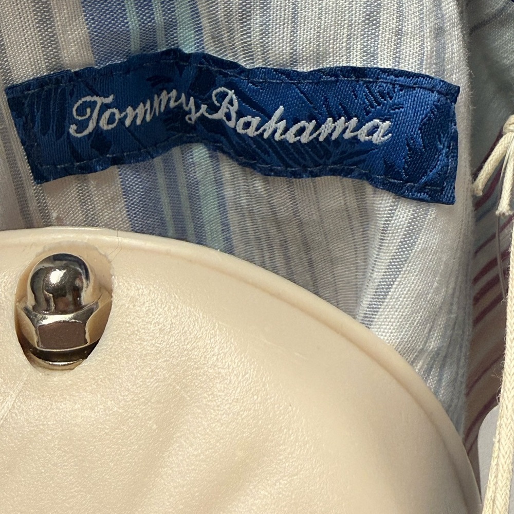 Tommy Bahama Pastel Striped Button Down Shirt - Picture 8 of 9